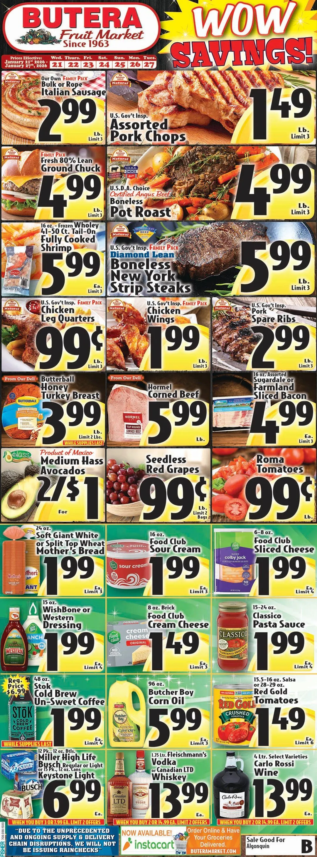 Weekly ad Butera Sales from January 21 to January 27 2026 - Page 1