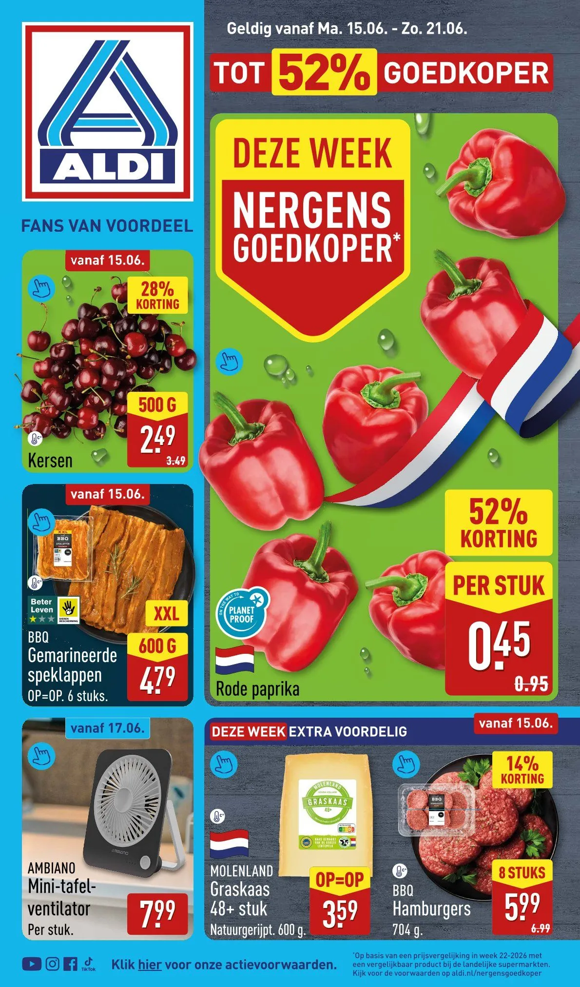 Aldi folders van 15 juni tot 21 juni 2026 - Folder pagina 1