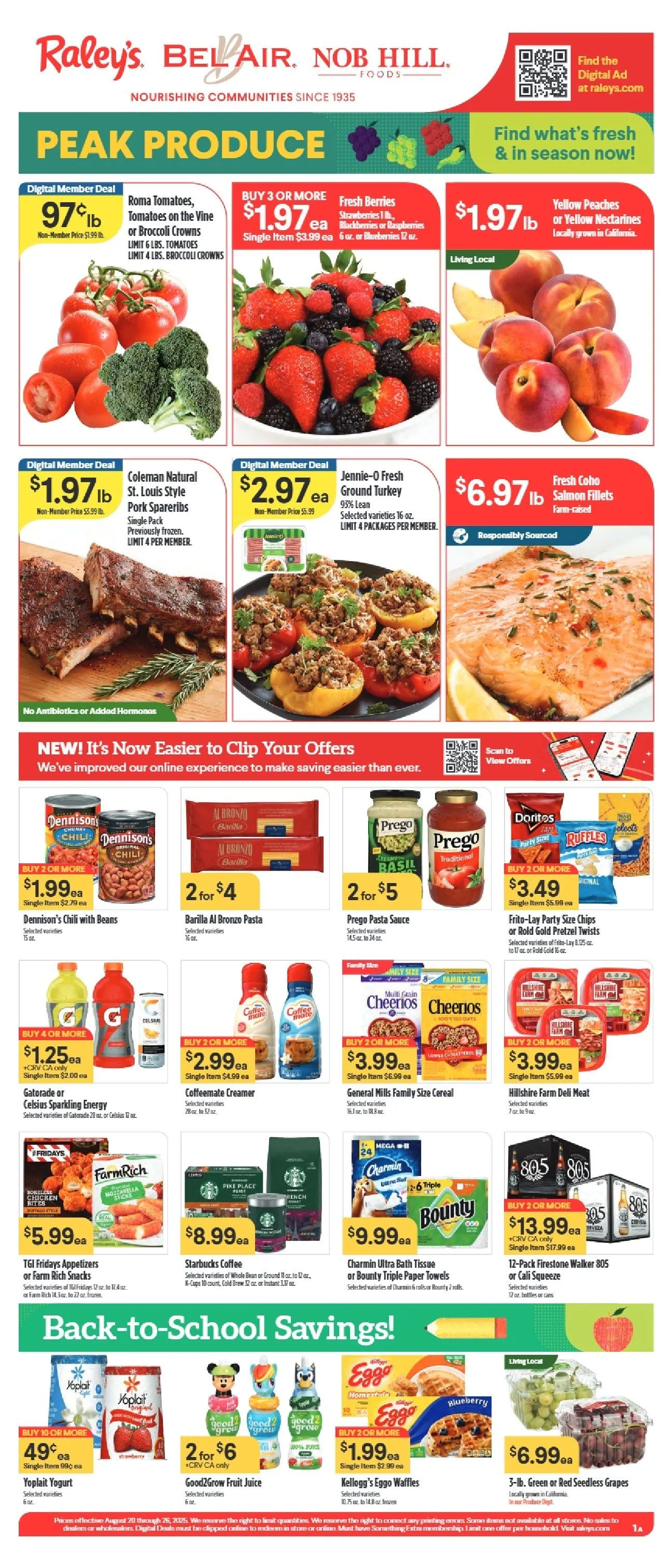 Weekly ad Raley's Sales from August 20 to August 31 2025 - Page 