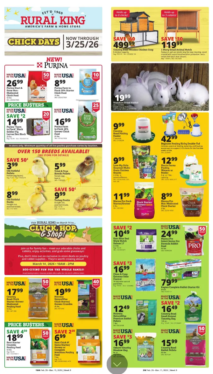 Weekly ad Rural King Sales from February 26 to March 11 2026 - Page 1