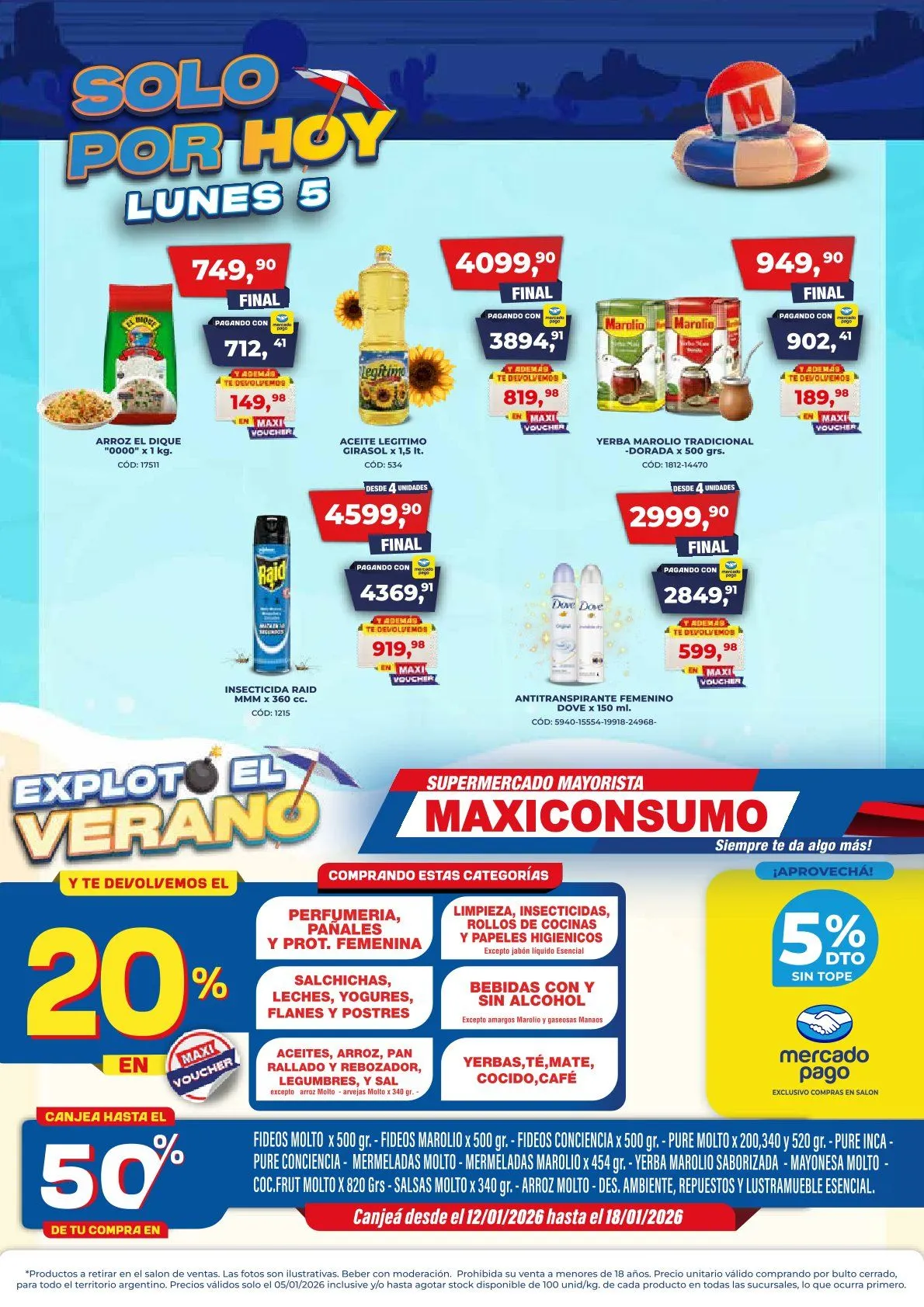 Ofertas de Maxiconsumo Ofertas 12 de enero al 18 de enero 2026 - Página 1 del catálogo