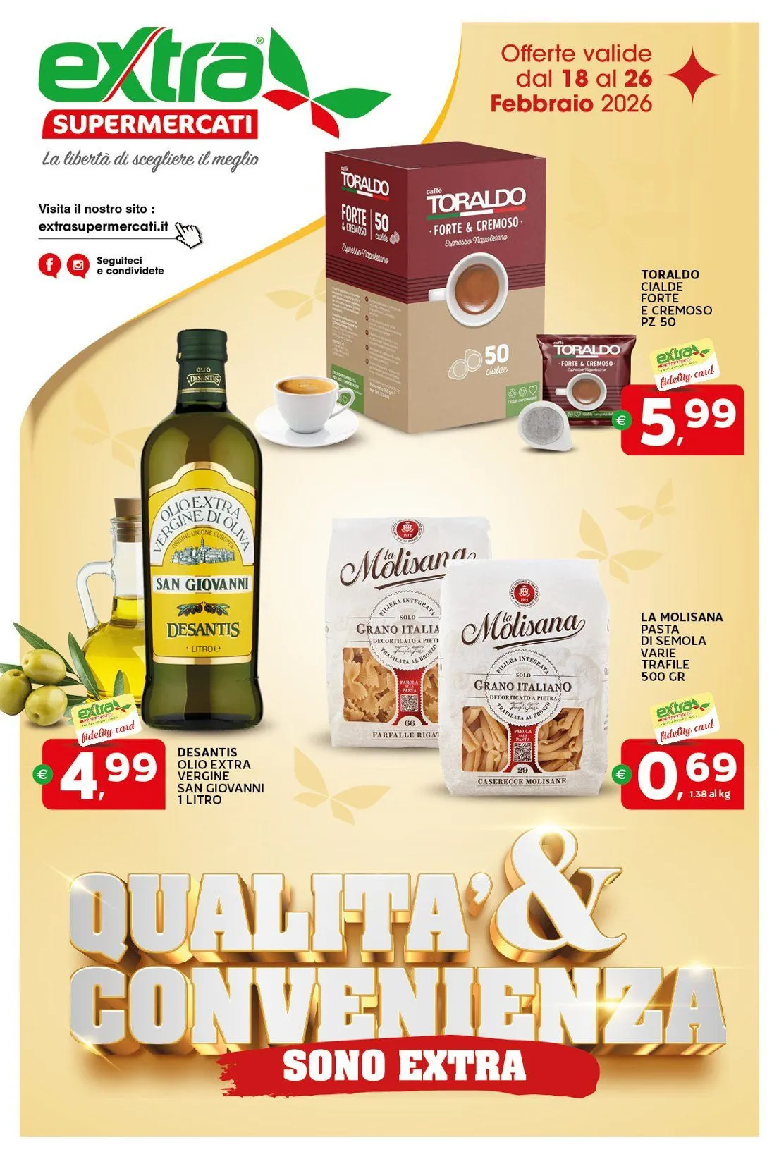 Volantini Extra Supermercati da 18 febbraio a 26 febbraio di 2026 - Pagina del volantino