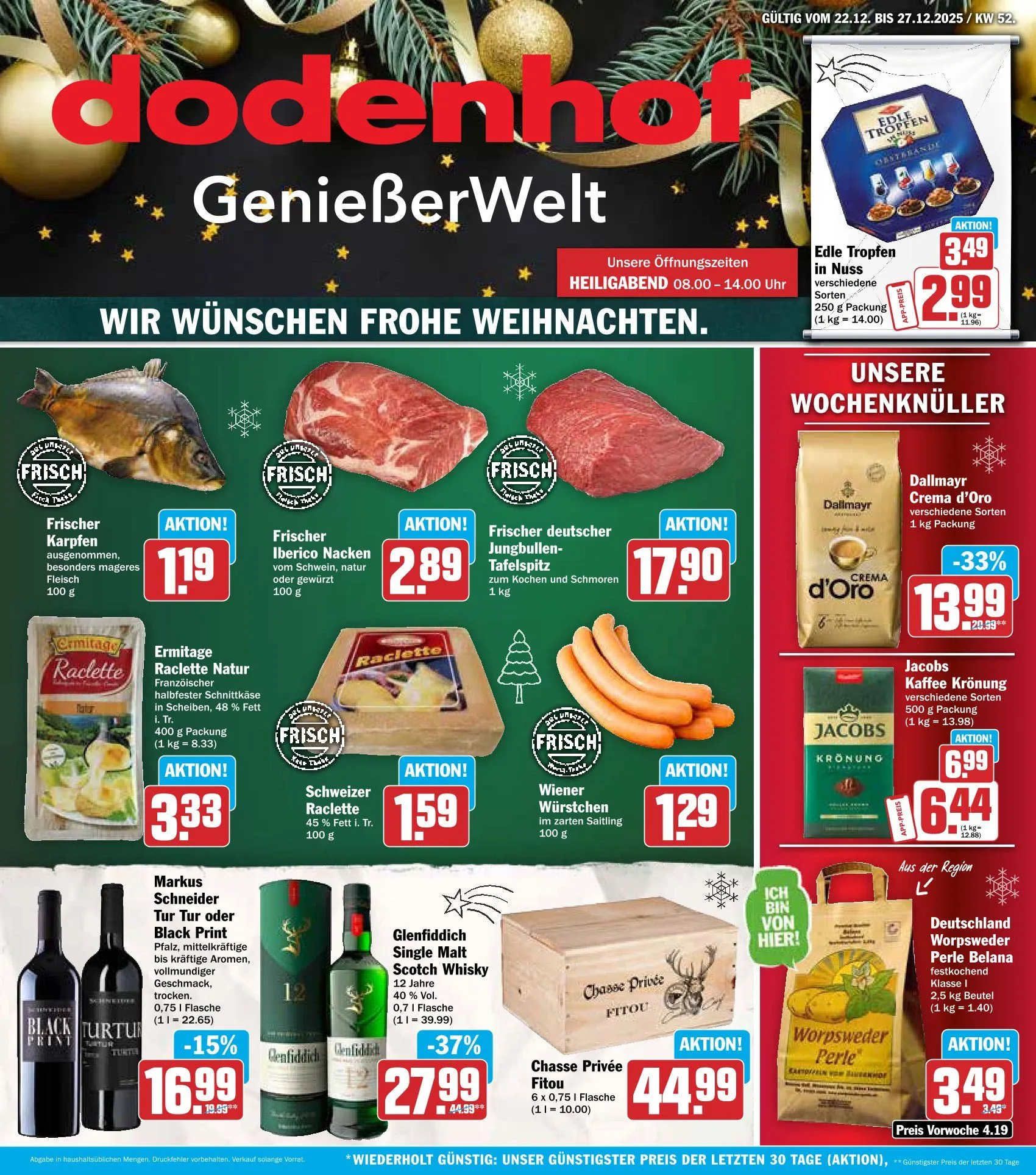 Dodenhof Angebote von 22. Dezember bis 27. Dezember 2025 - Prospekt seite 1