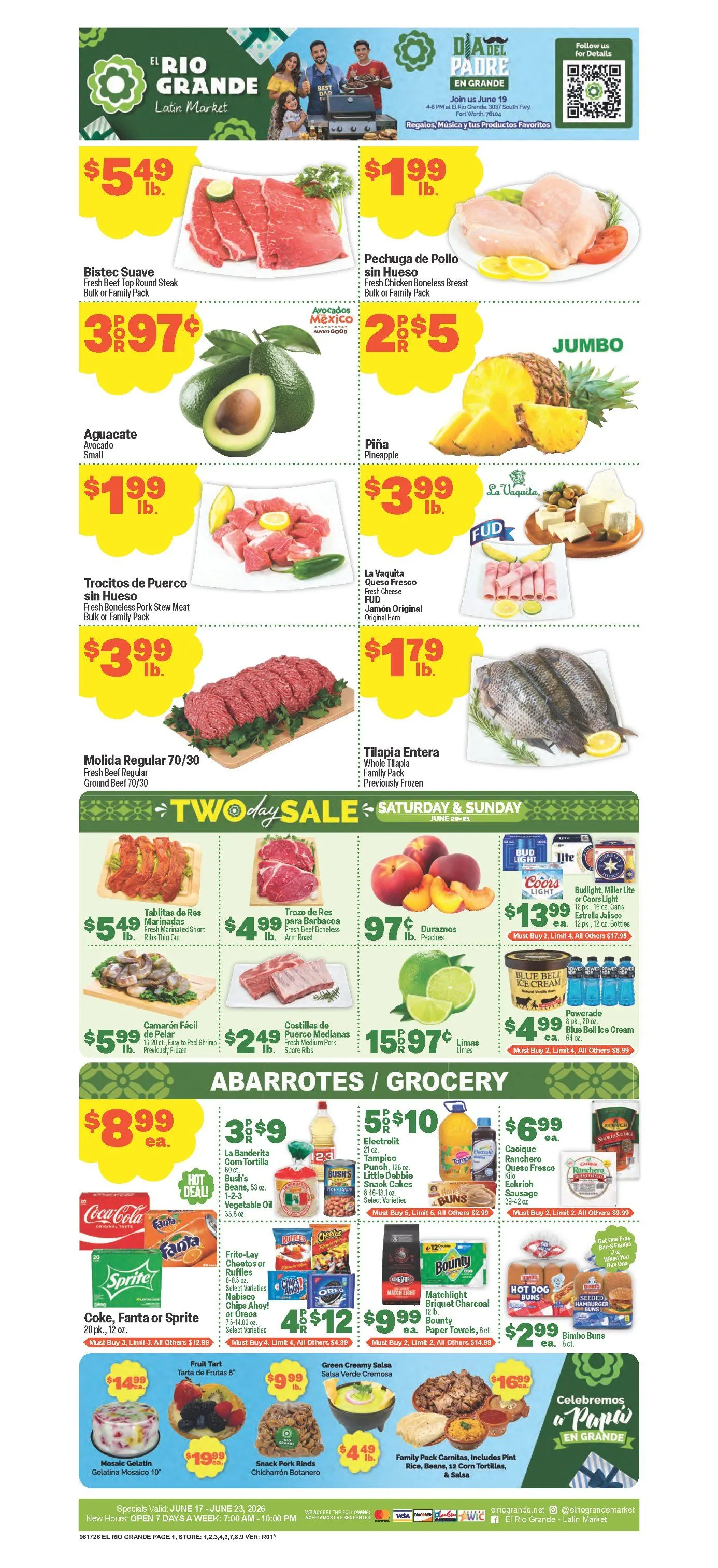 Weekly ad El Rio Grande Sales from June 17 to June 23 2026 - Page 