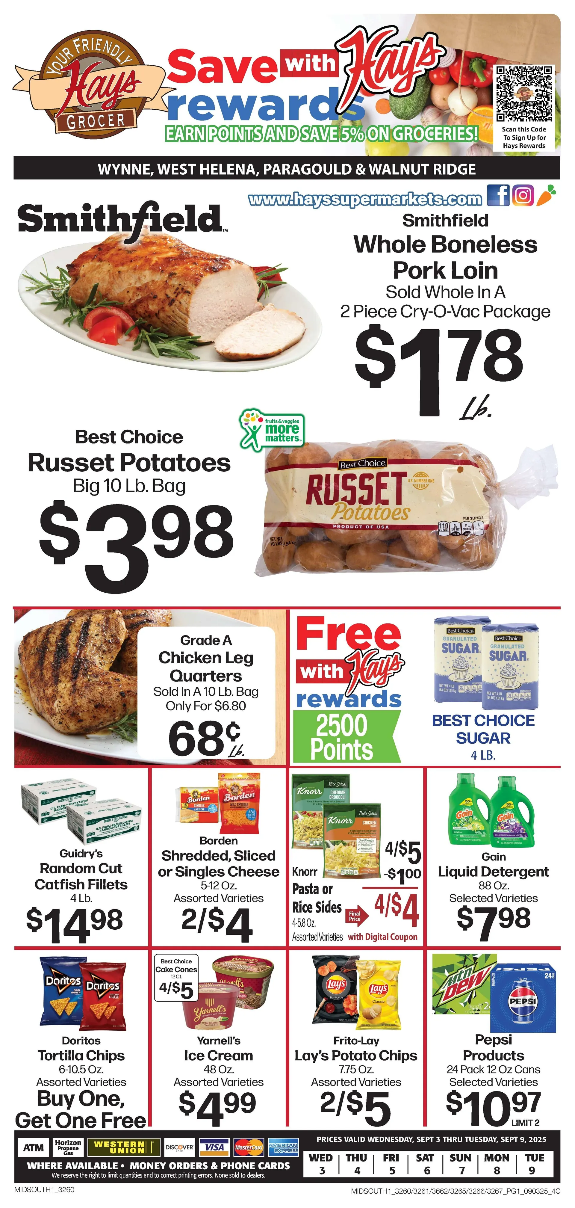Weekly ad Hays Supermarket Sales from September 10 to September 16 2025 - Page 1