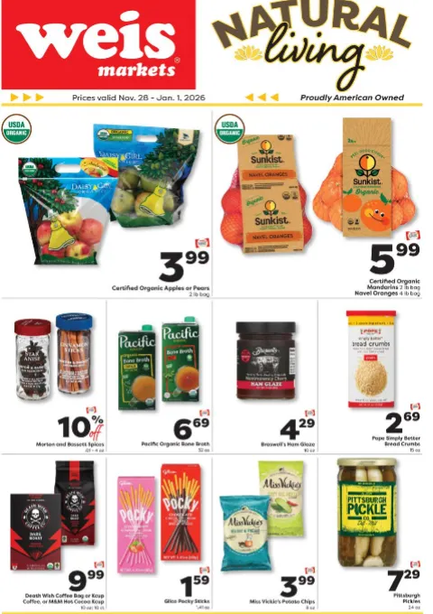Weekly ad Weis Sales from November 28 to January 1 2026 - Page