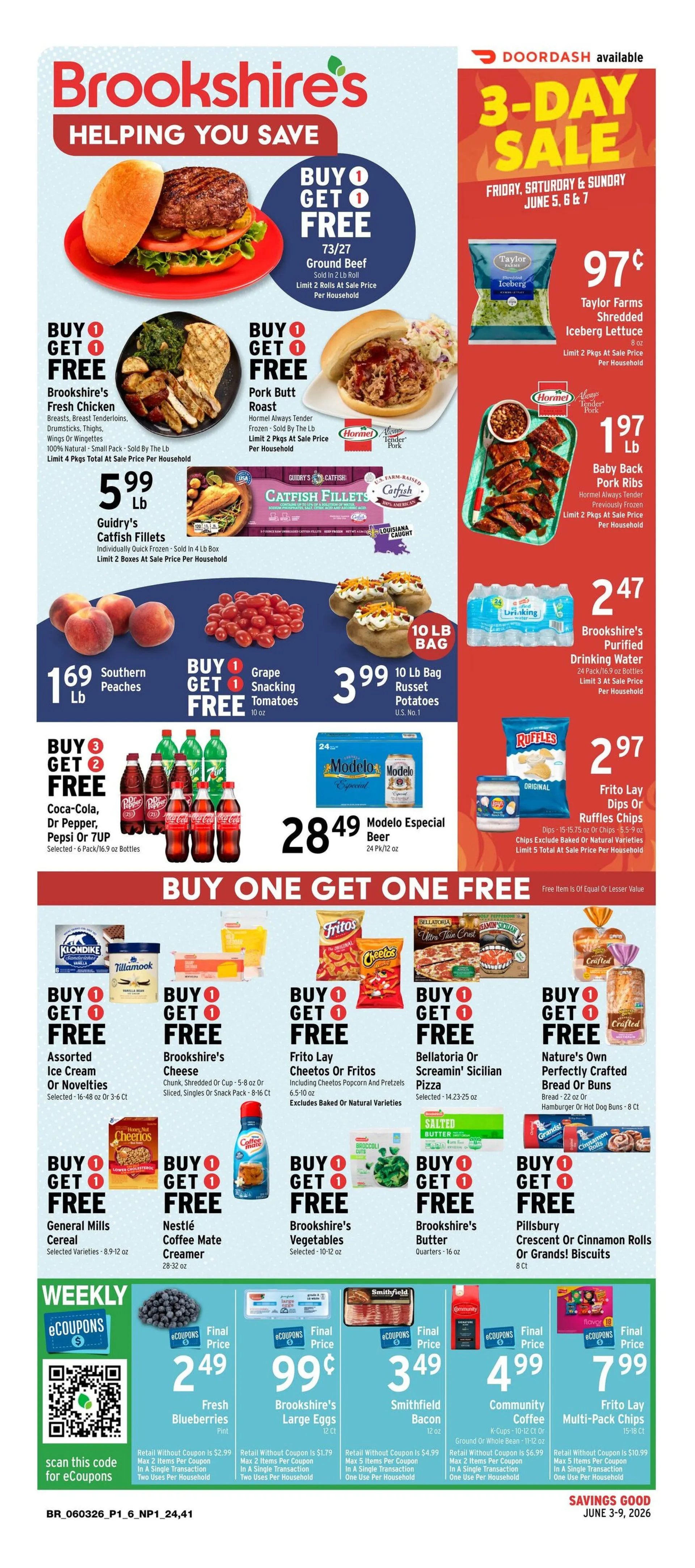 Weekly ad Brookshires Sales from June 3 to June 9 2026 - Page 1