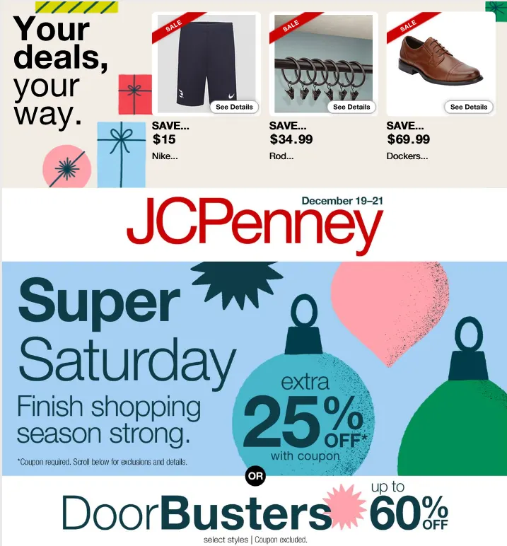 Weekly ad JCPenney Sales from December 19 to December 21 2025 - Page 1