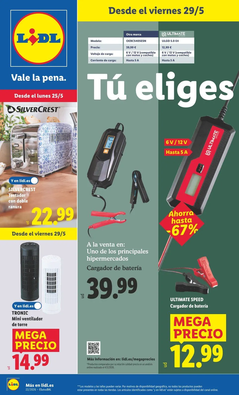 Catálogo de Lidl Ofertas 25 de mayo al 31 de mayo 2026 - Página 1