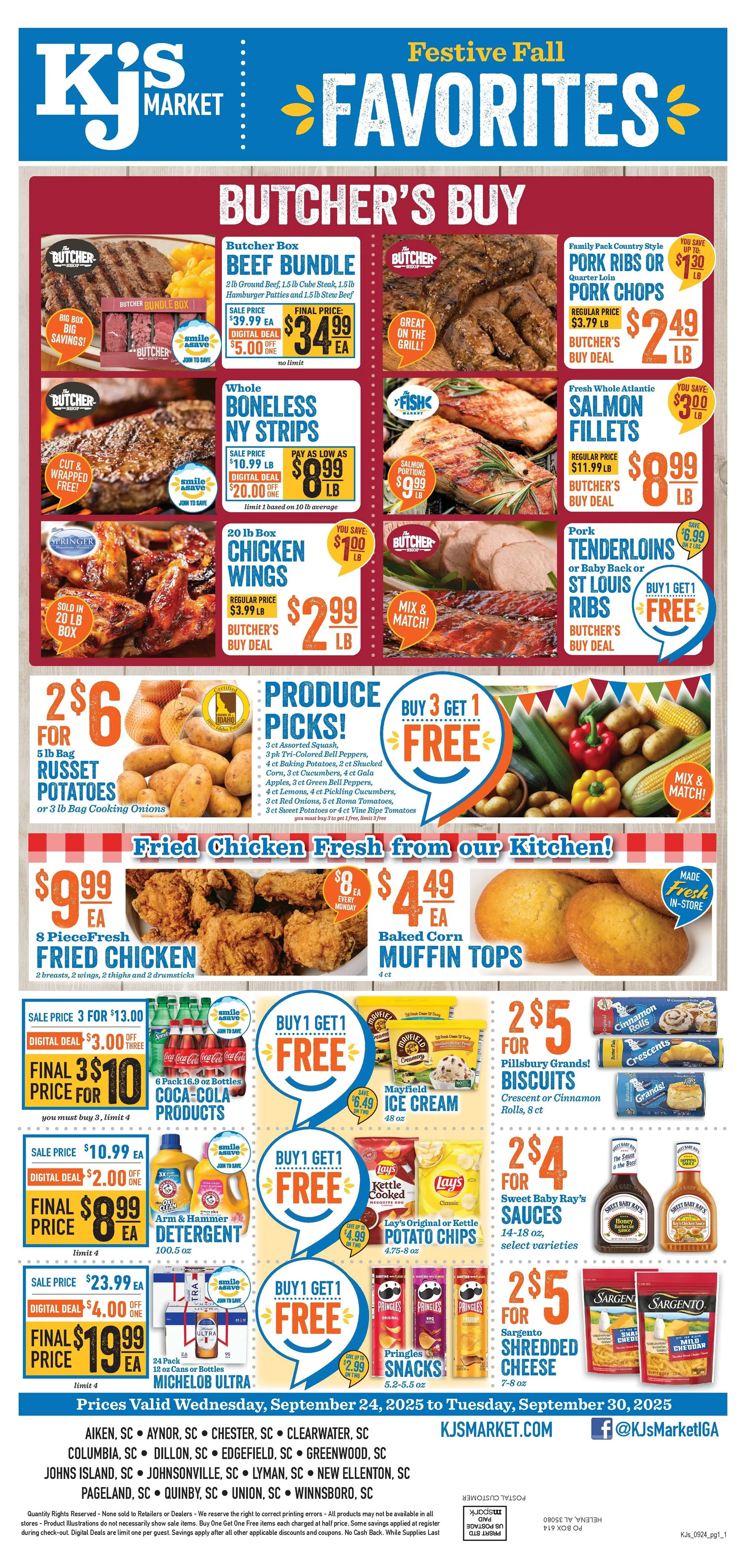 Weekly ad KJ´s Market Sales from September 24 to September 30 2025 - Page 