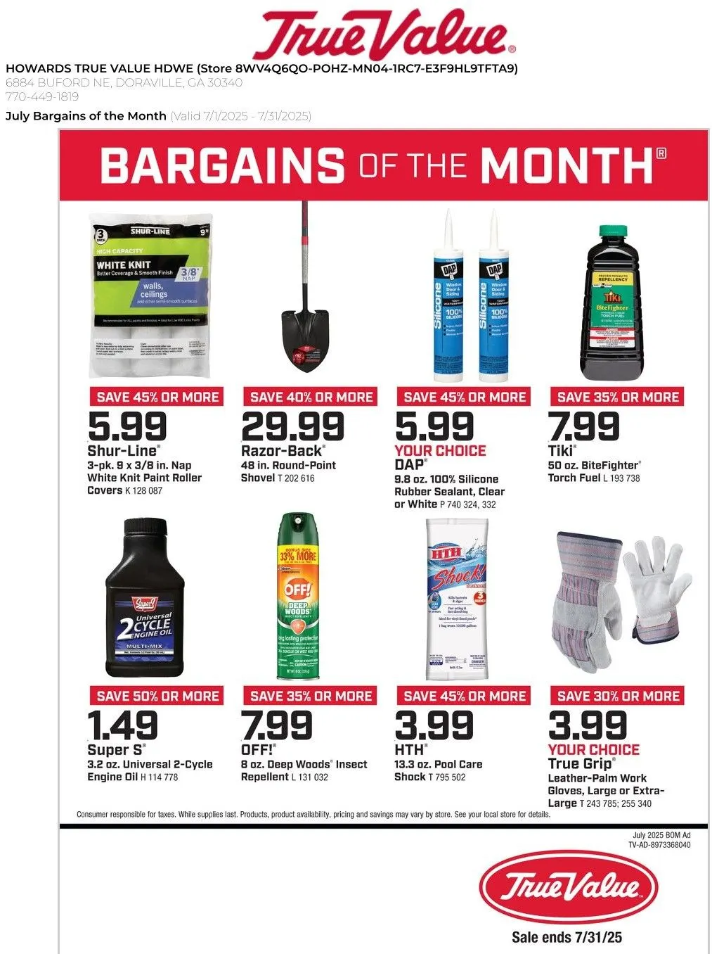 Weekly ad True Value weekly ads from July 1 to August 1 2025 - Page