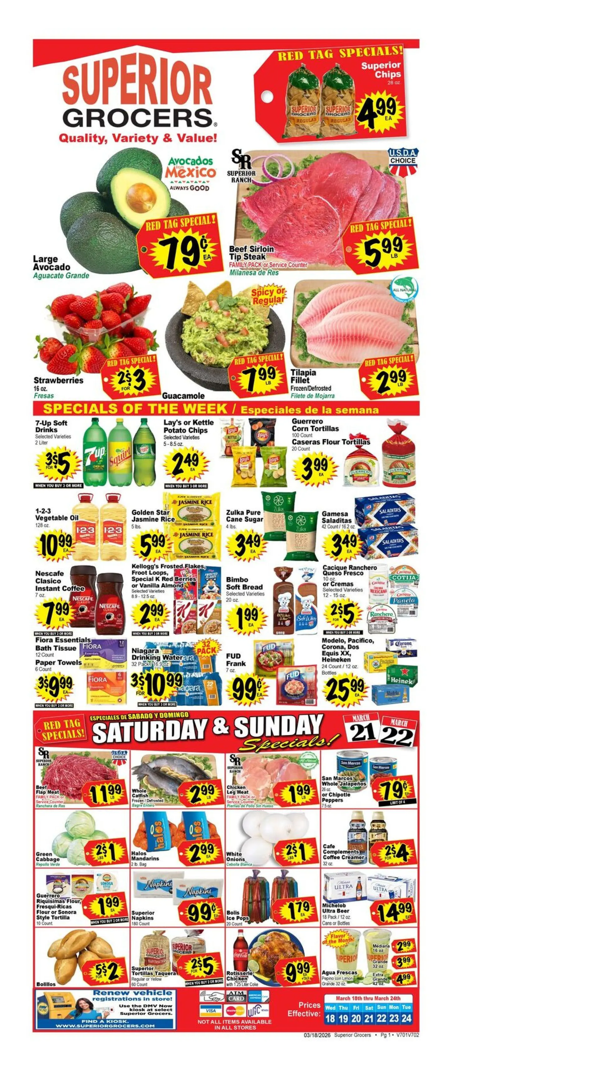 Weekly ad Superior Grocers weekly ads from March 18 to March 24 2026 - Page 1
