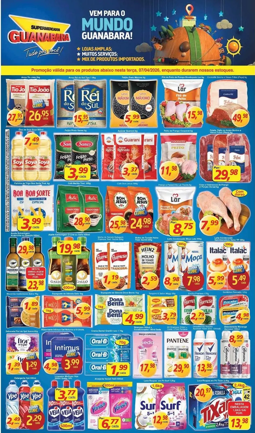 Encarte de Supermercados Guanabara Ofertas 7 de abril até 7 de abril 2026 - Pagina 1