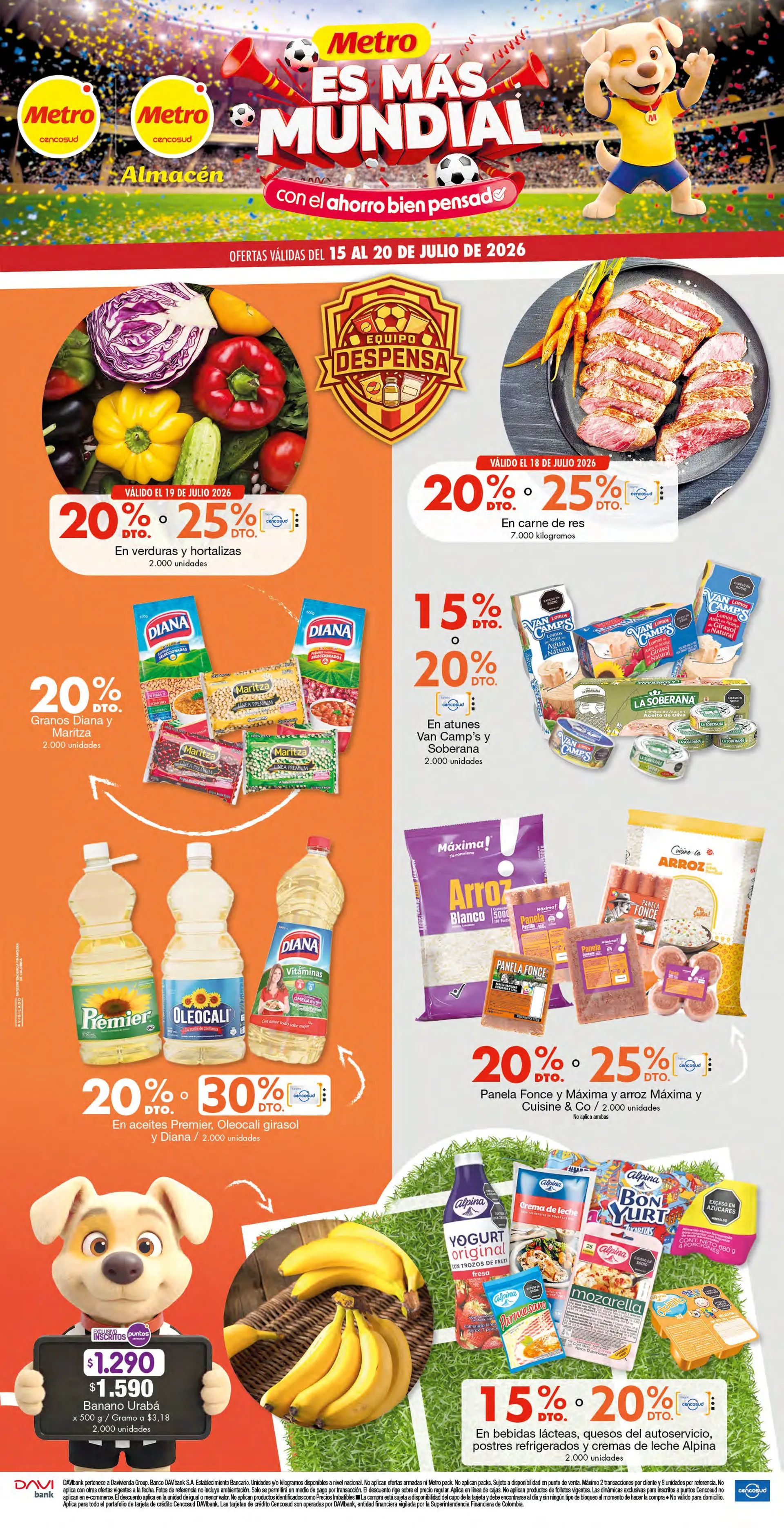 Catalogo de Metro Ofertas 15 de julio al 20 de julio 2026 - Pag