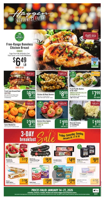 Weekly ad Haggen Sales from January 14 to January 27 2026 - Page 1