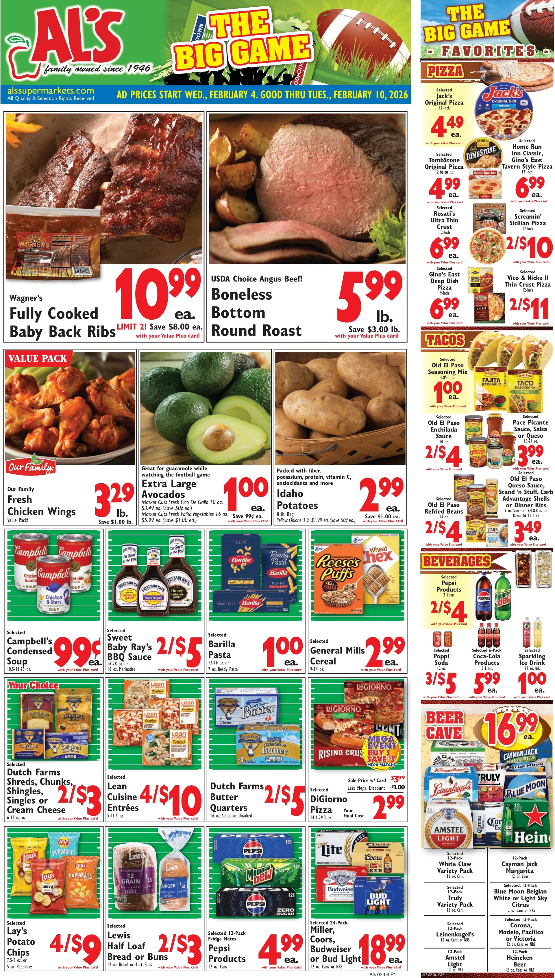 Weekly ad Al's Supermarket Sales from February 4 to February 10 2026 - Page 