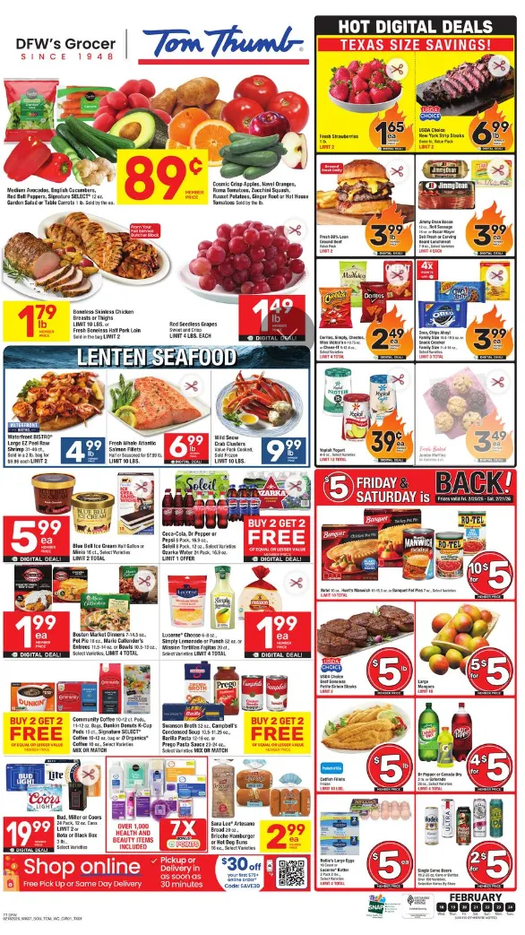 Weekly ad Tom Thumb Sales from February 18 to February 24 2026 - Page 