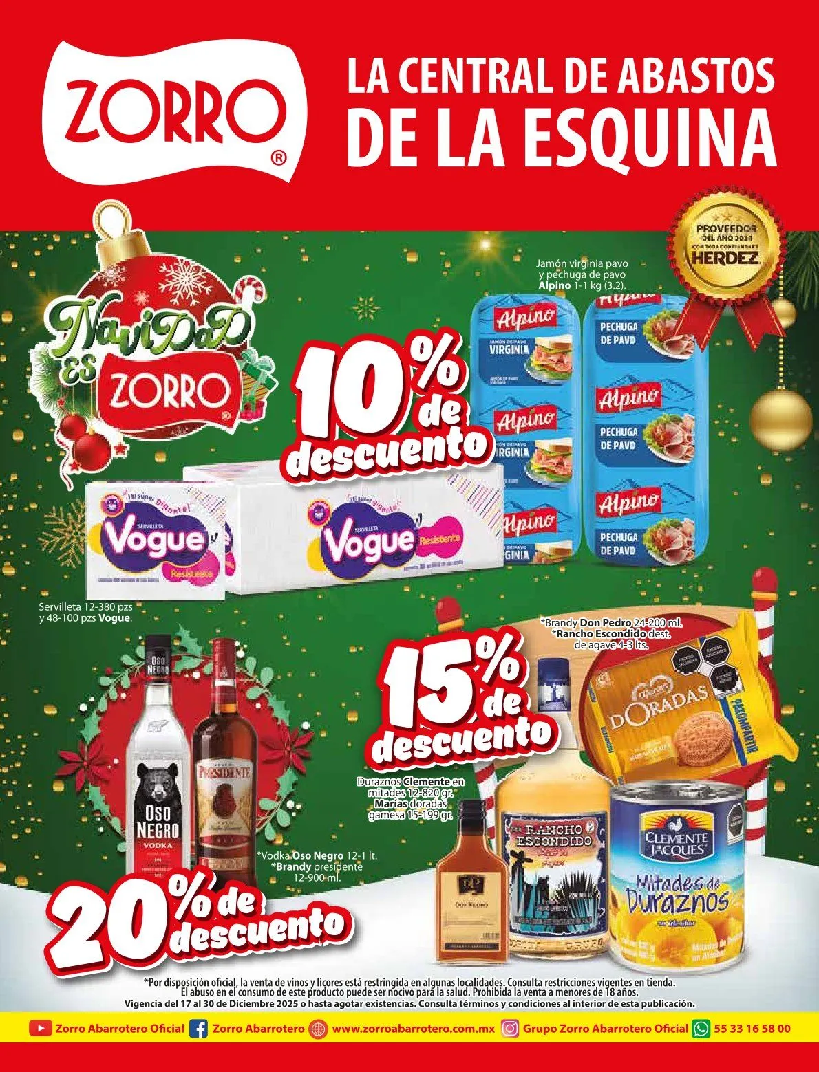 Catálogo de Zorro Ofertas 17 de diciembre al 30 de diciembre 2025 - Pagina 1