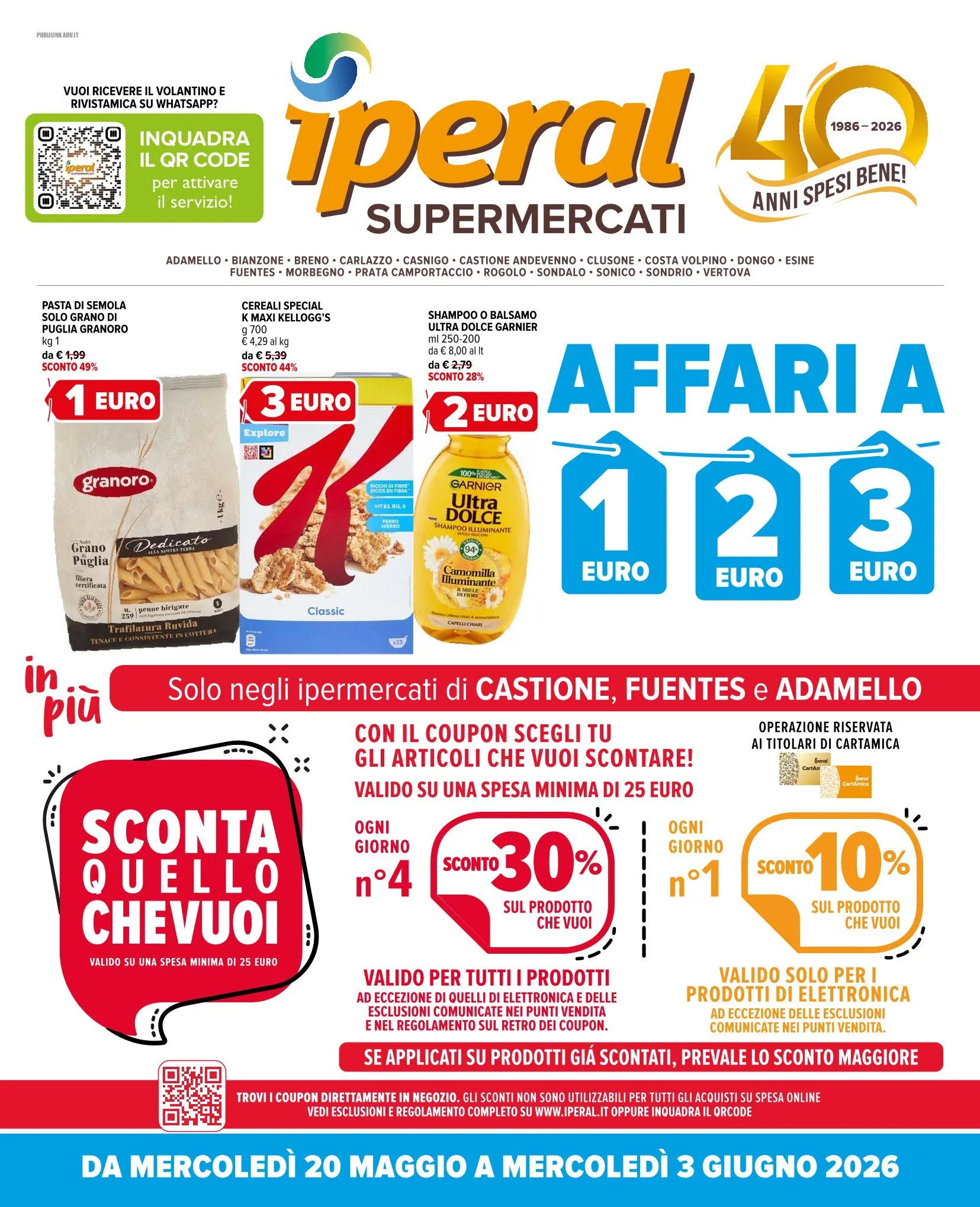 Volantini Iperal da 30 maggio a 3 giugno di 2026 - Pagina del volantino 1