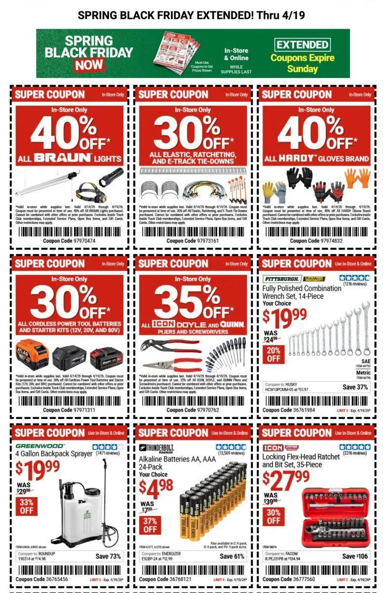 Weekly ad Harbor Freight weekly ads from April 13 to April 19 2026 - Page 1