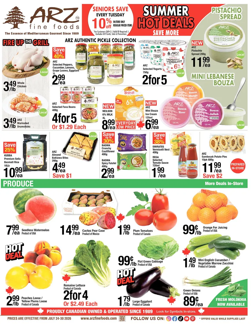 Arz Fine Foods Sales from July 24 to July 30 2026 - flyer page 1
