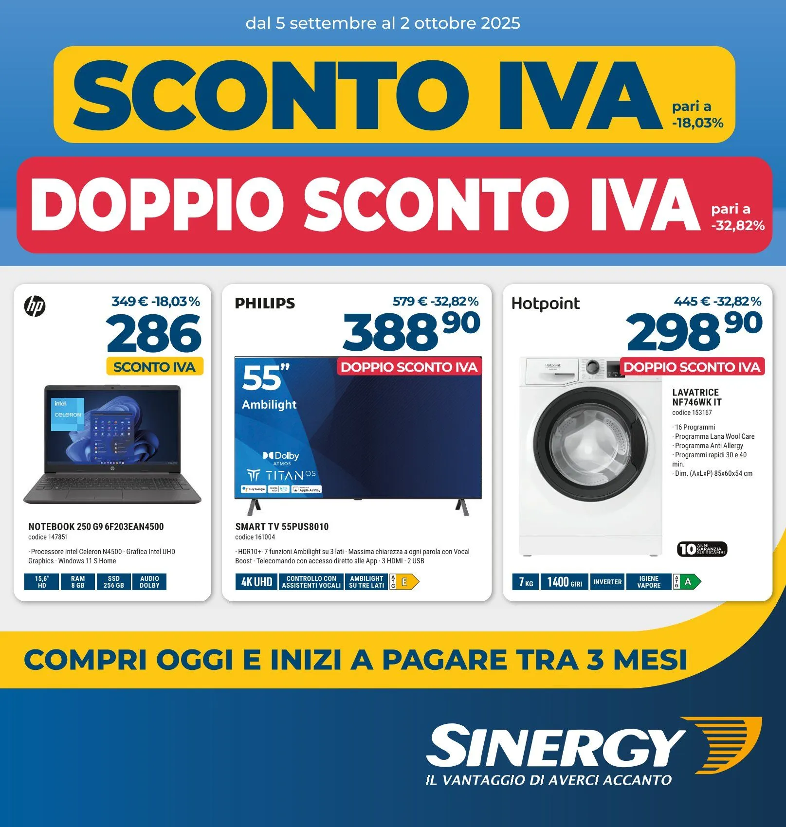 Volantino Sinergy da 5 settembre a 2 ottobre di 2025 - Pagina del volantino 1