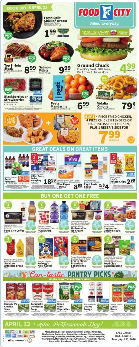 Weekly ad Food City  Sales from April 15 to April 21 2026 - Page 1