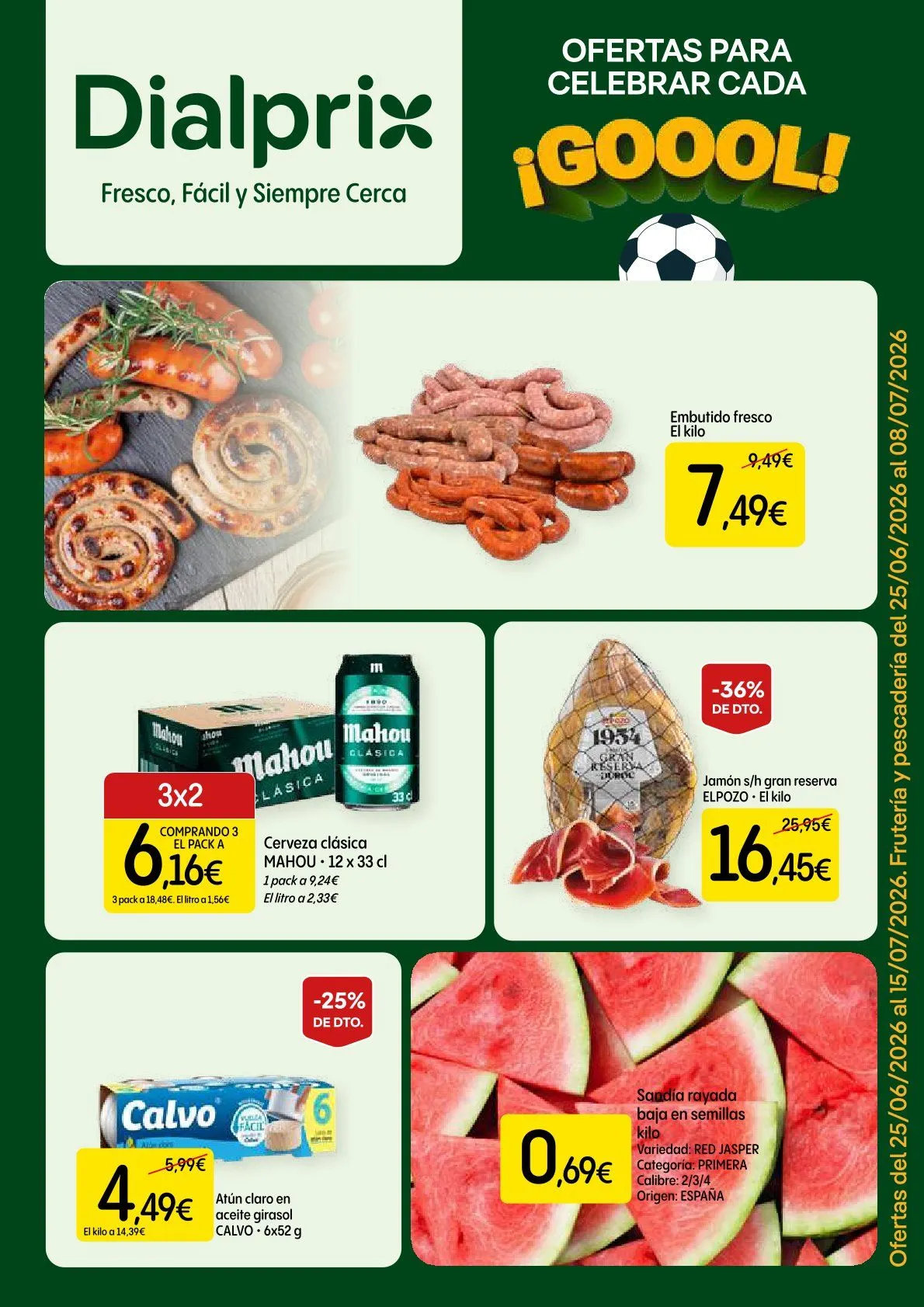 Catálogo de  Dialprix Ofertas 25 de junio al 8 de julio 2026 - Página 1