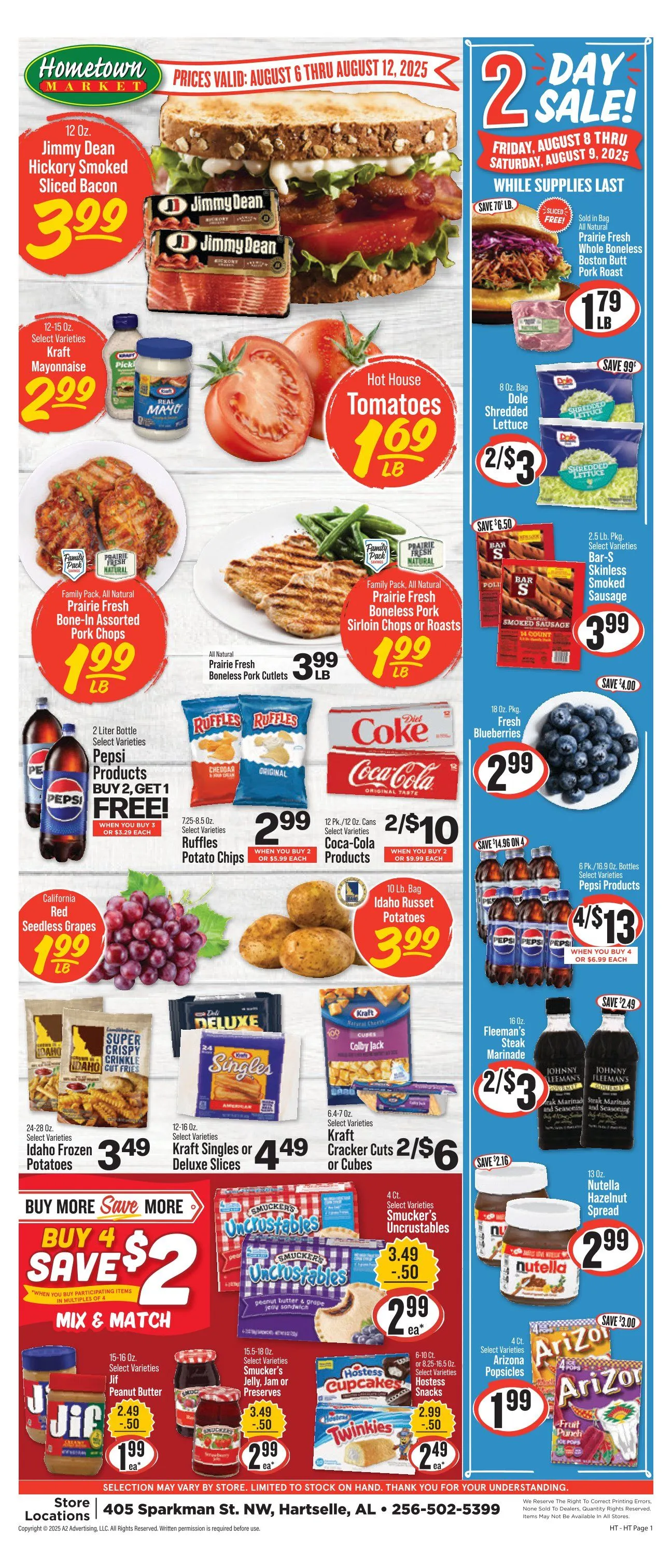 Weekly ad Hometown Market Sales from August 6 to August 13 2025 - Page 