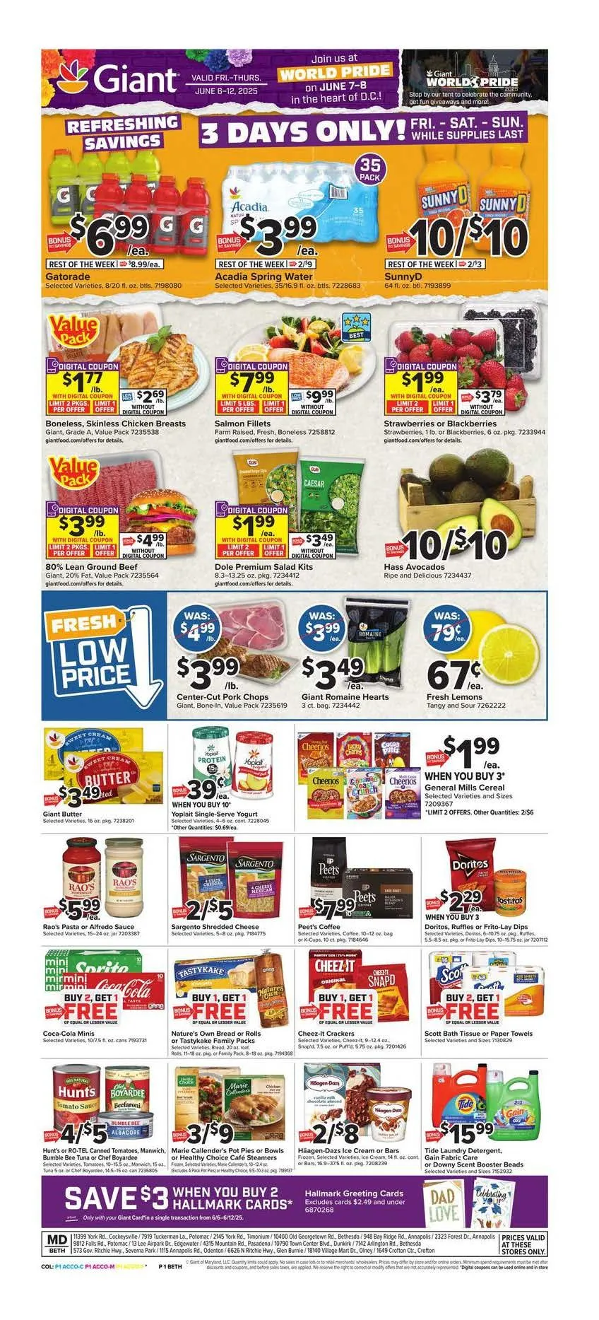 Weekly ad  Giant Food weekly ads from June 6 to June 12 2025 - Page 1