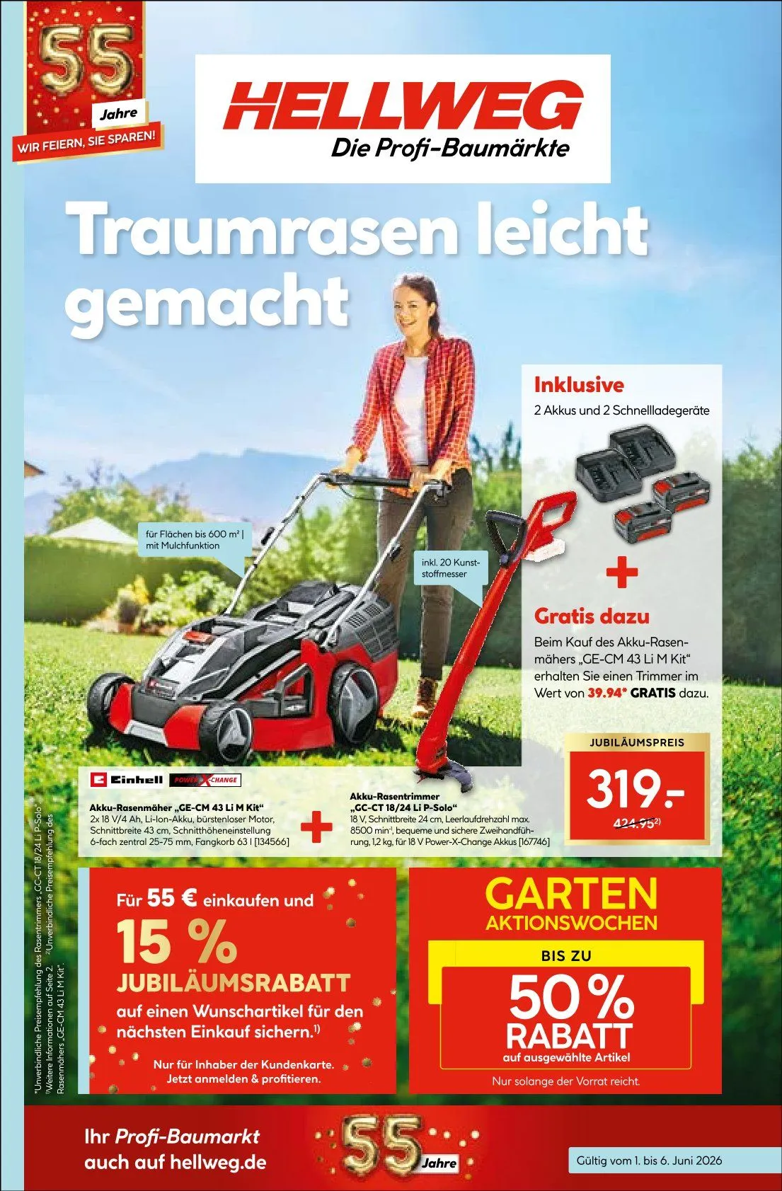 Hellweg Angebote von 1. Juni bis 6. Juni 2026 - Prospekt seite 1