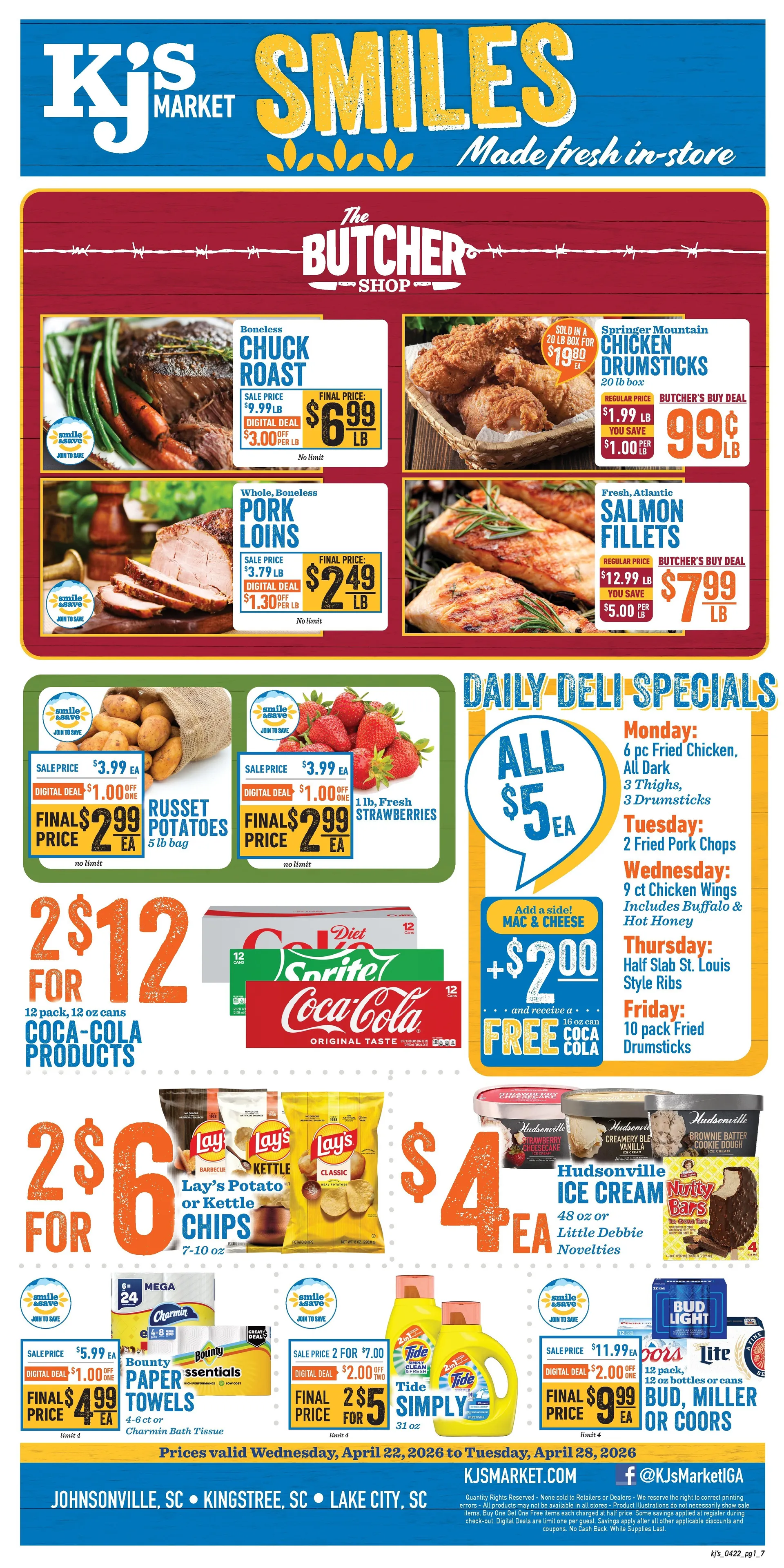 Weekly ad KJ´s Market Sales from April 22 to April 28 2026 - Page 