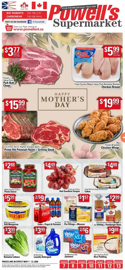  Powell's Supermarket Sales from May 7 to May 13 2026 - flyer page 1