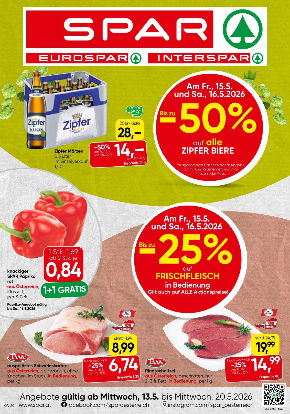 SPAR Prospekte  von 13. Mai bis 20. Mai 2026 - Flugblätt seite  1