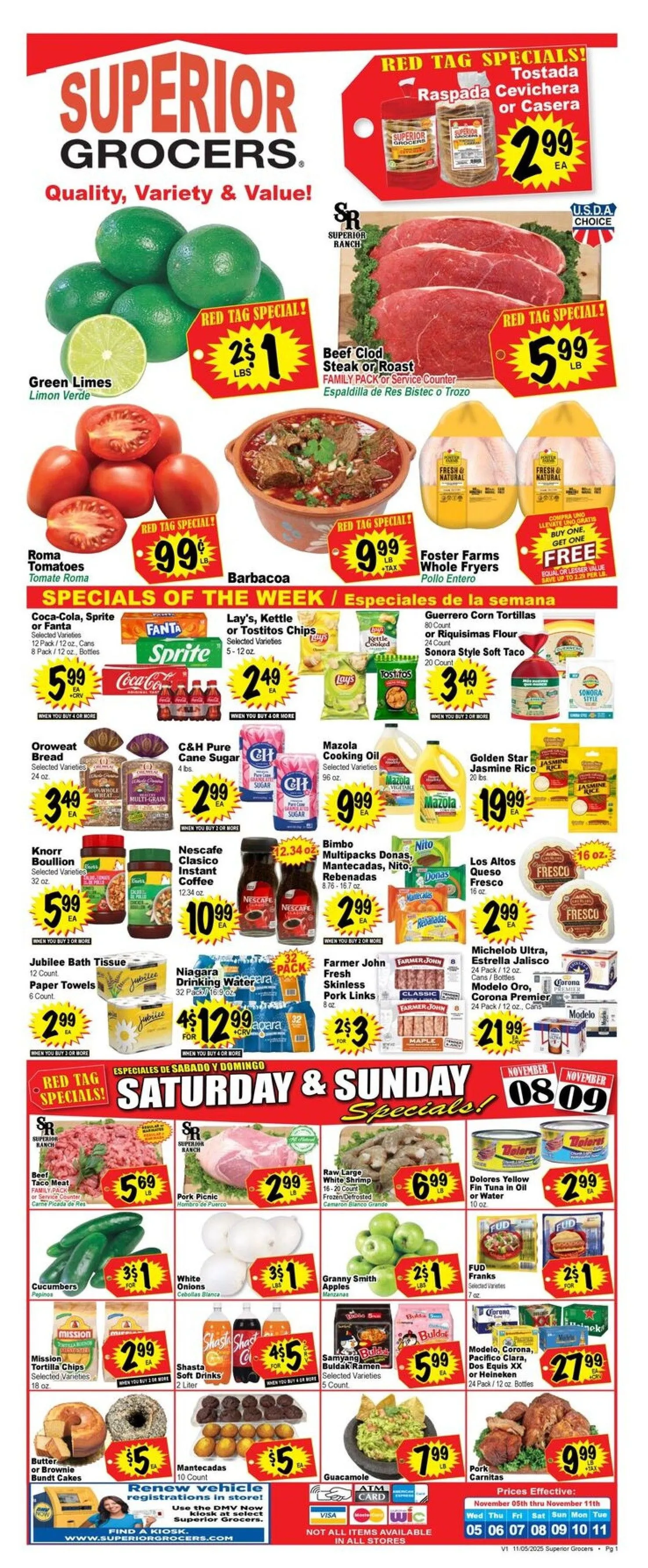 Weekly ad Superior Grocers Sales from November 5 to November 11 2025 - Page