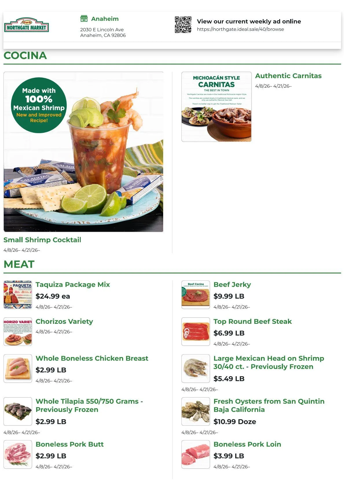 Weekly ad Northgate Market weekly ads from April 15 to April 21 2026 - Page 1