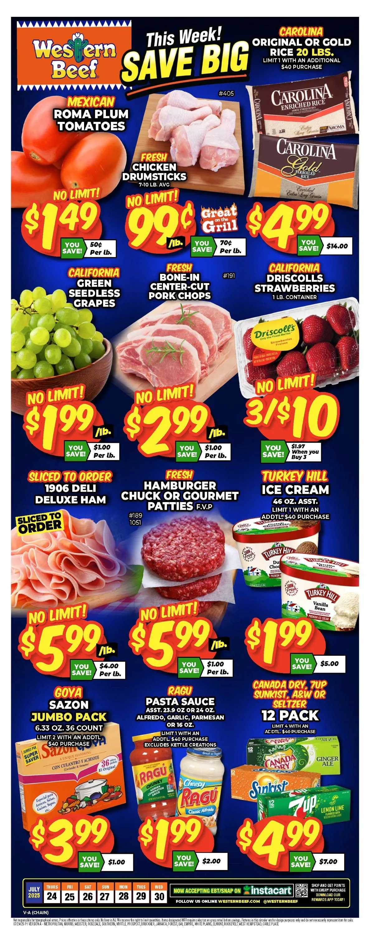 Weekly ad Western Beef Sales from July 24 to July 30 2025 - Page 1