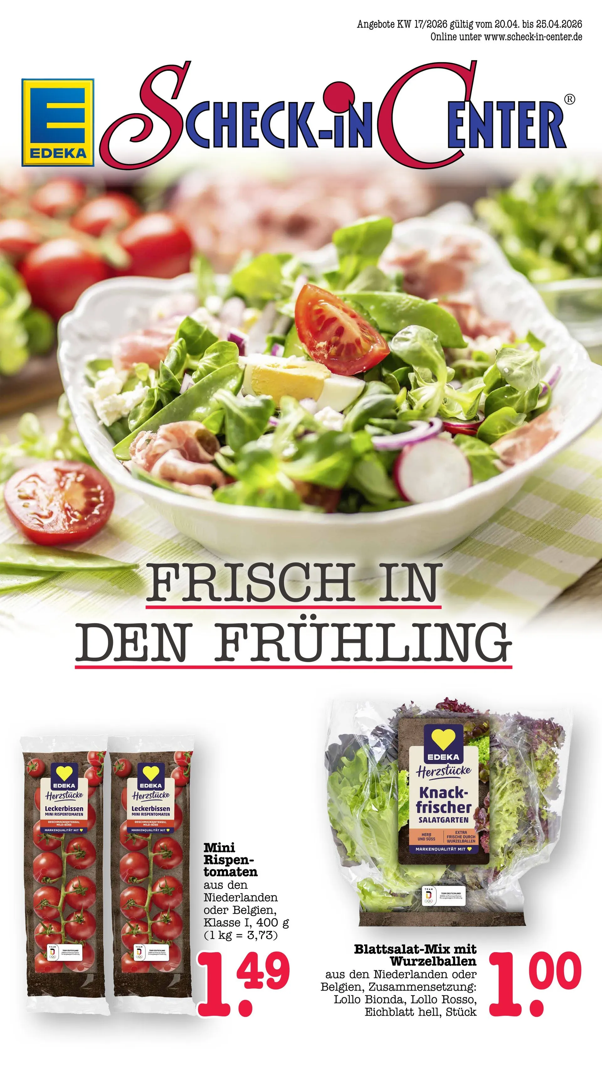 Edeka Prospekte von 20. April bis 25. April 2026 - Prospekt seite 1