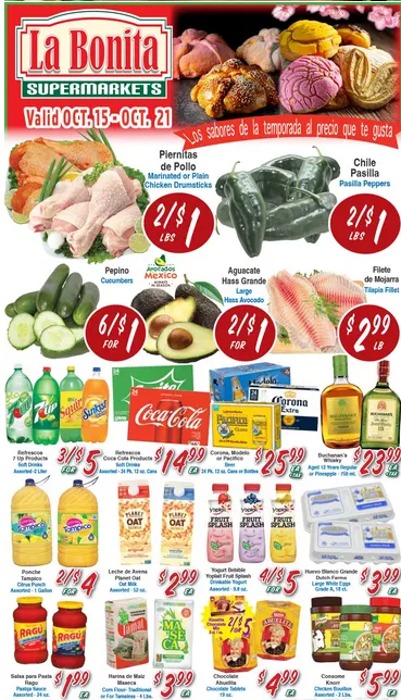 Weekly ad La Bonita Supermarkets Sales from October 15 to October 21 2025 - Page 1