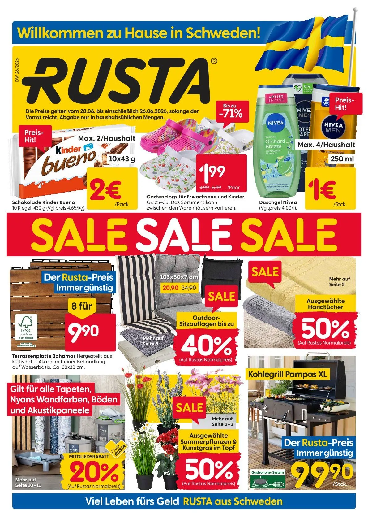  Rusta Prospekte von 20. Juni bis 26. Juni 2026 - Prospekt seite 1