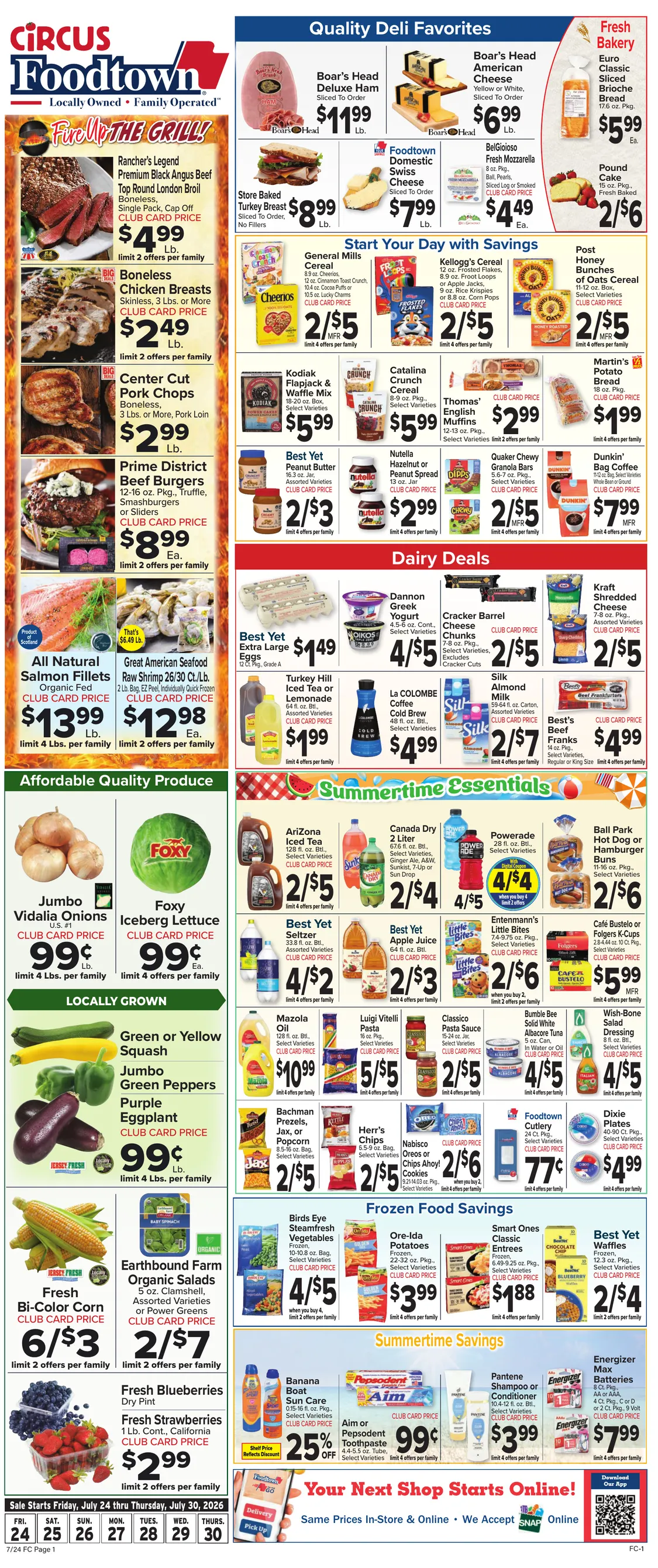 Weekly ad Foodtown Sales from July 24 to July 30 2026 - Page