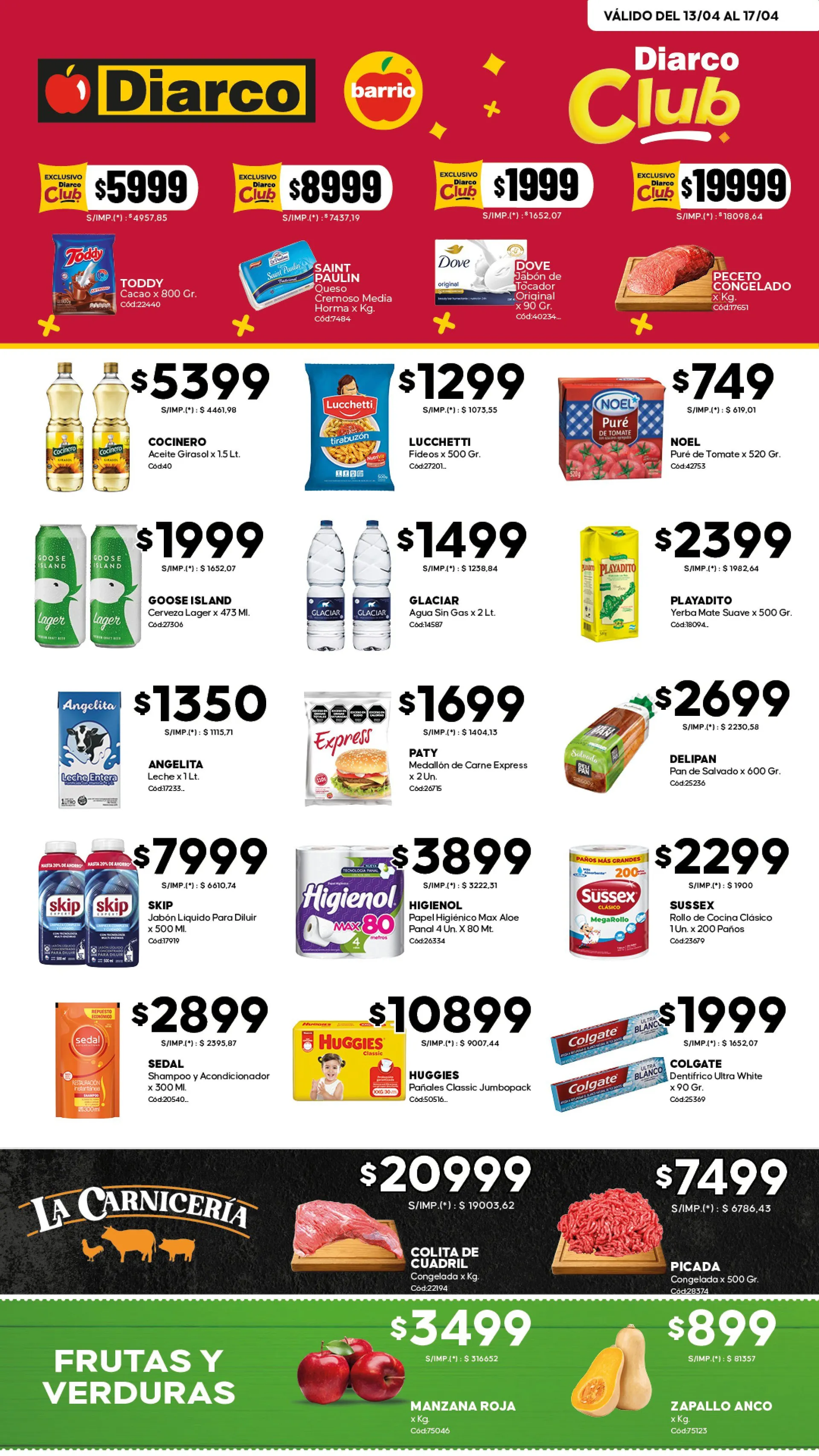 Ofertas de  Ofertas Diarco 13 de abril al 17 de abril 2026 - Página 1 del catálogo