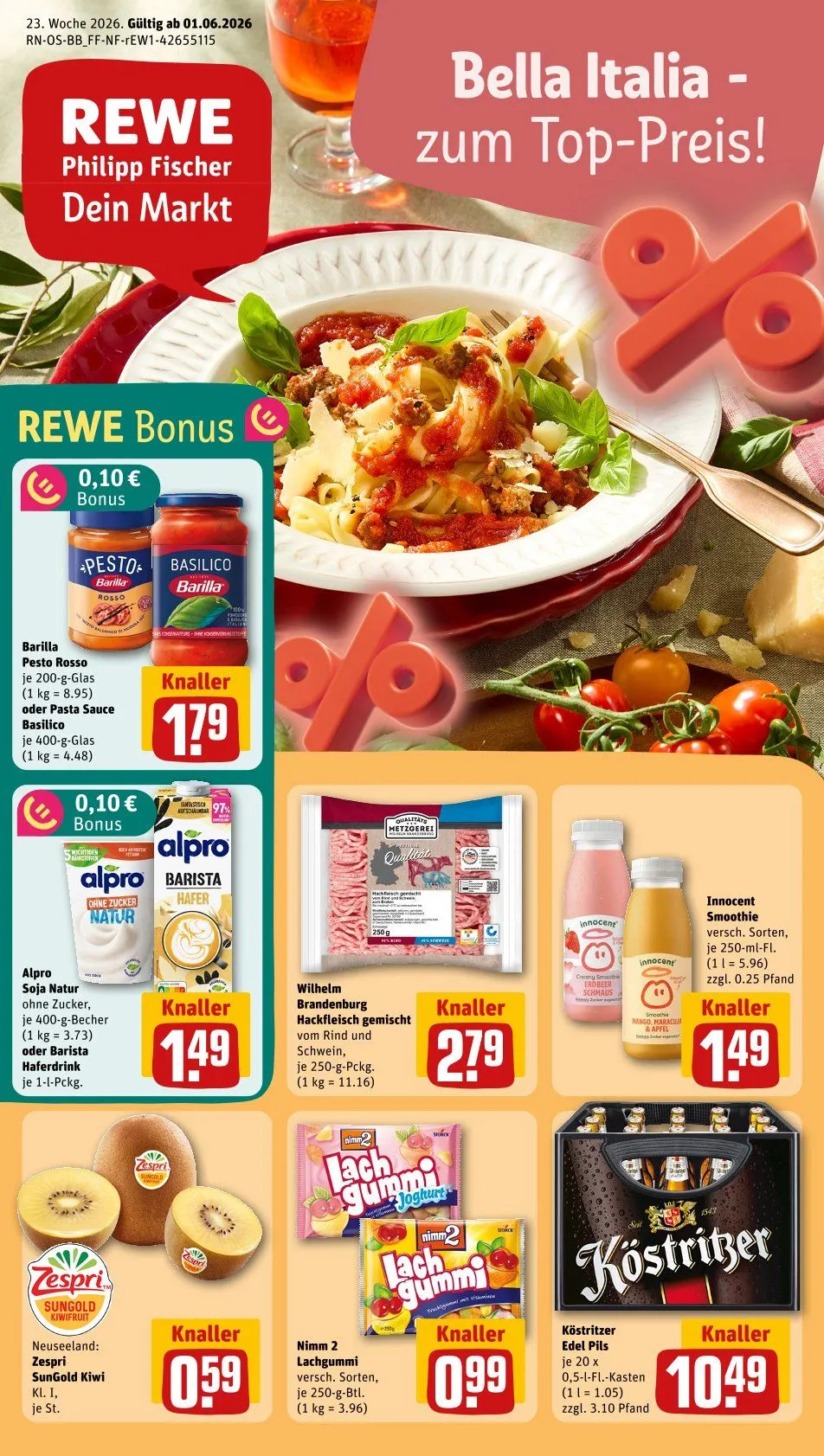 REWE Prospekte von 1. Juni bis 7. Juni 2026 - Prospekt seite 1