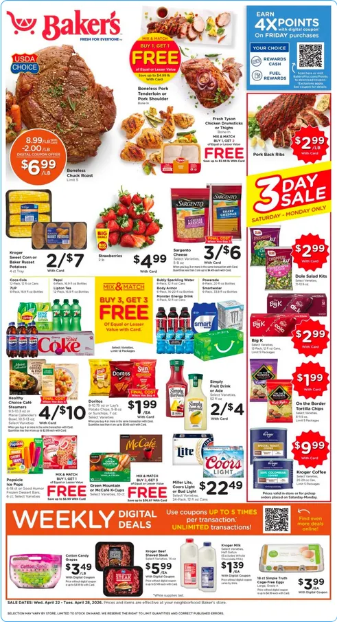 Weekly ad Baker's Sales from April 22 to April 28 2026 - Page 