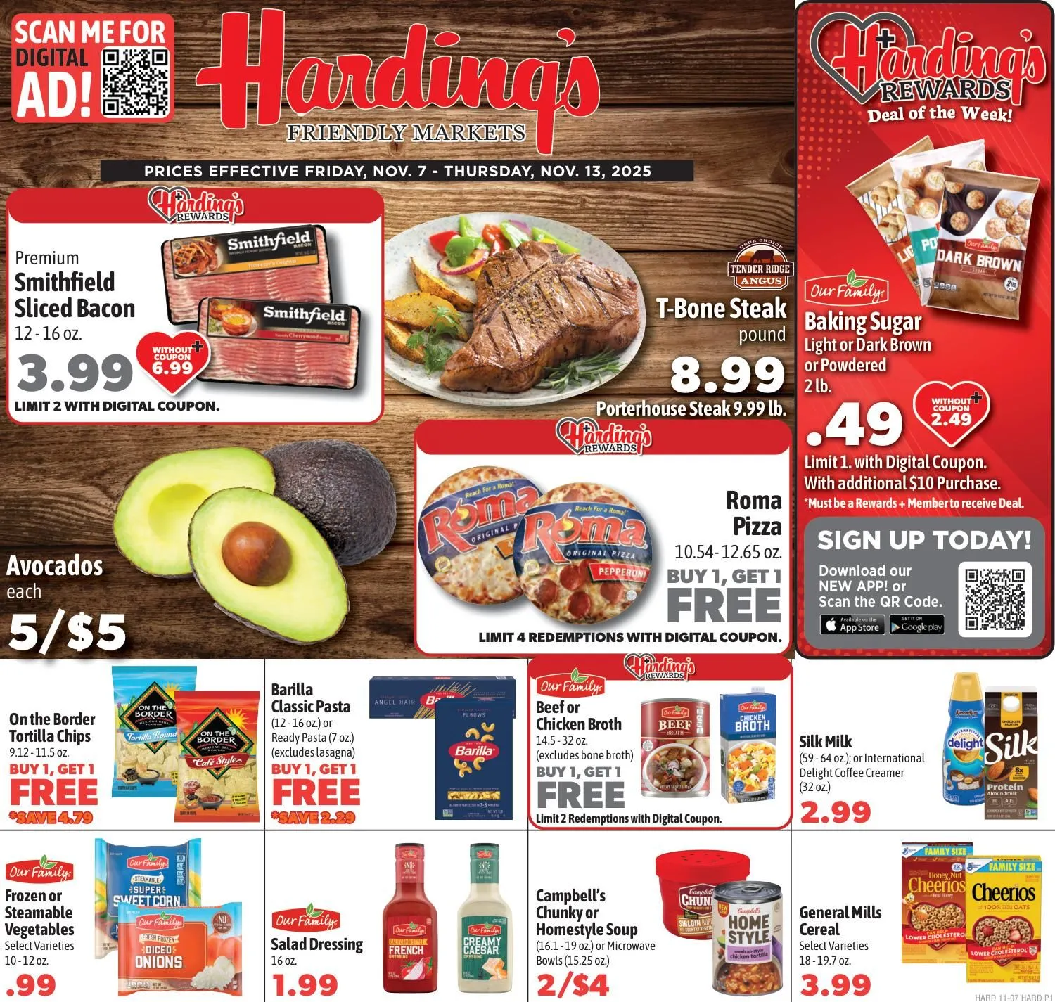 Weekly ad Harding's Markets Sales from November 7 to November 13 2025 - Page 1