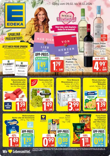 Edeka Prospekte  von 9. Februar bis 14. Februar 2026 - Prospekt seite 