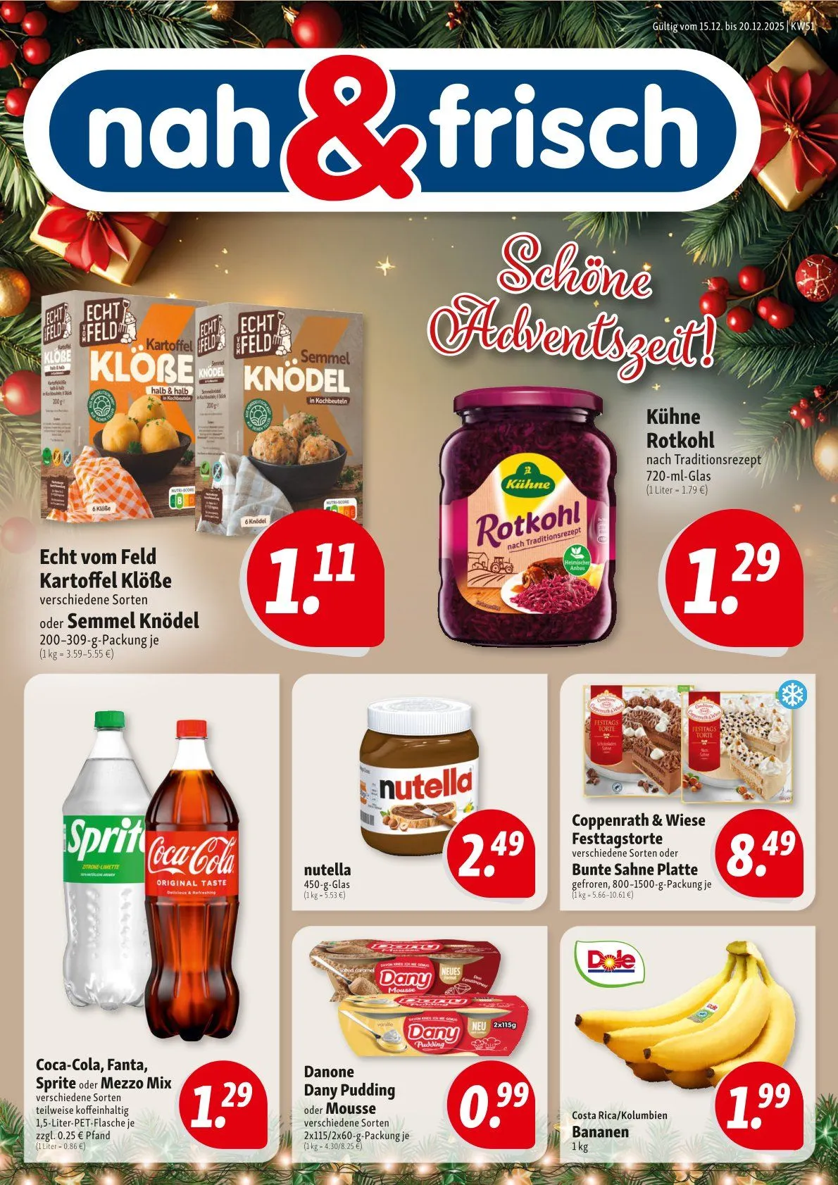 Nah & Frisch Sales von 15. Dezember bis 20. Dezember 2025 - Prospekt seite 1