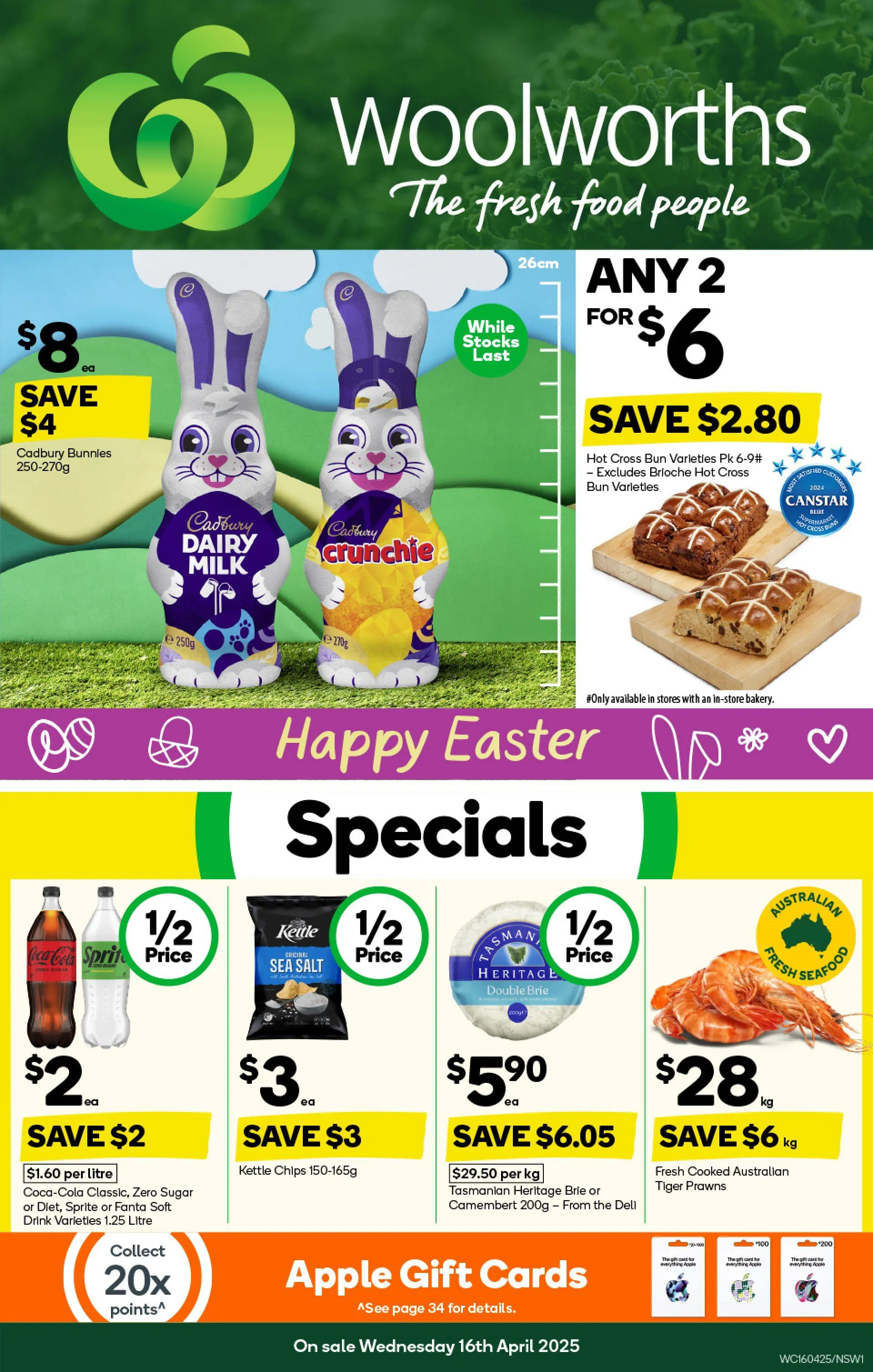 Woolworths Deals - Catalogue valid from 14 April to 16 April 2025 - page 1