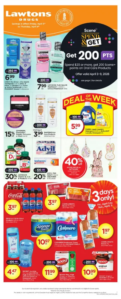Lawtons Drugs Sales from April 3 to April 9 2026 - flyer page