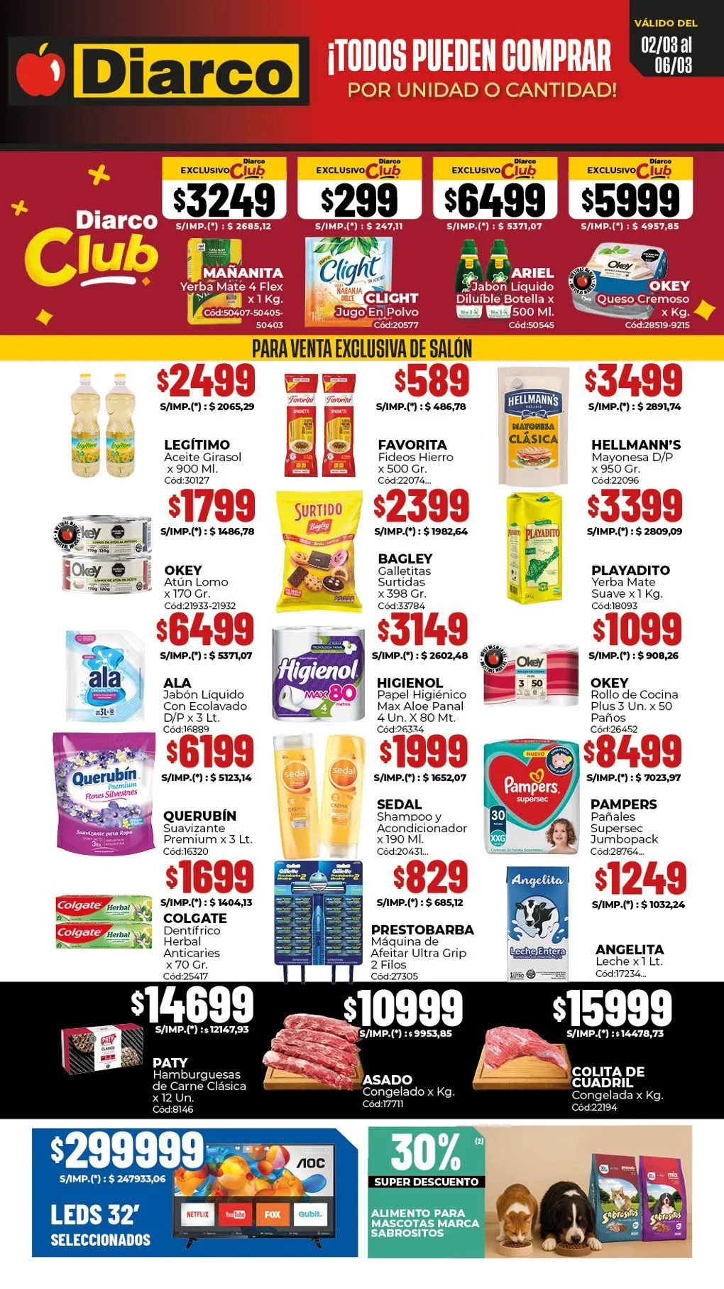 Ofertas de Ofertas Diarco 2 de marzo al 6 de marzo 2026 - Página 1 del catálogo